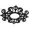 Ekena Millwork Dijon Architectural Grade PVC Pierced Ceiling Medallion, Black, 40"OD x 13"ID x 1"P CMPP40DISBL - alternate 3
